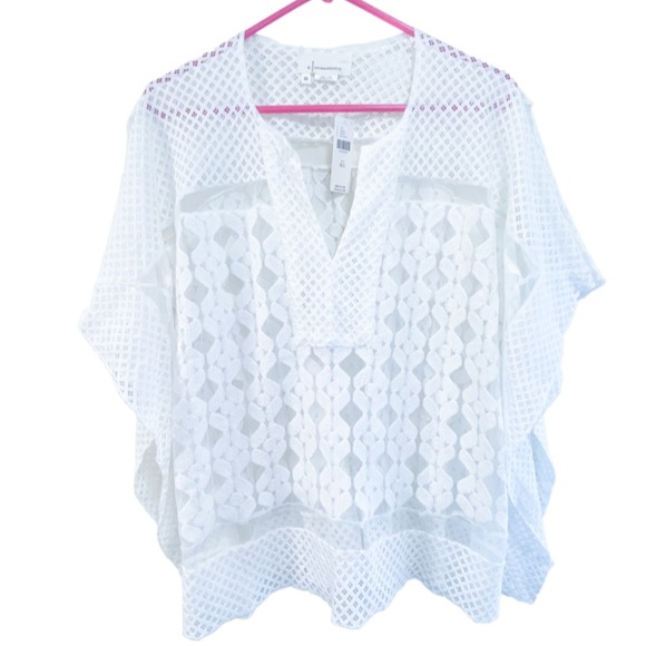 Anthropologie Tops Anthropologie White Beach Cover Up Poshmark